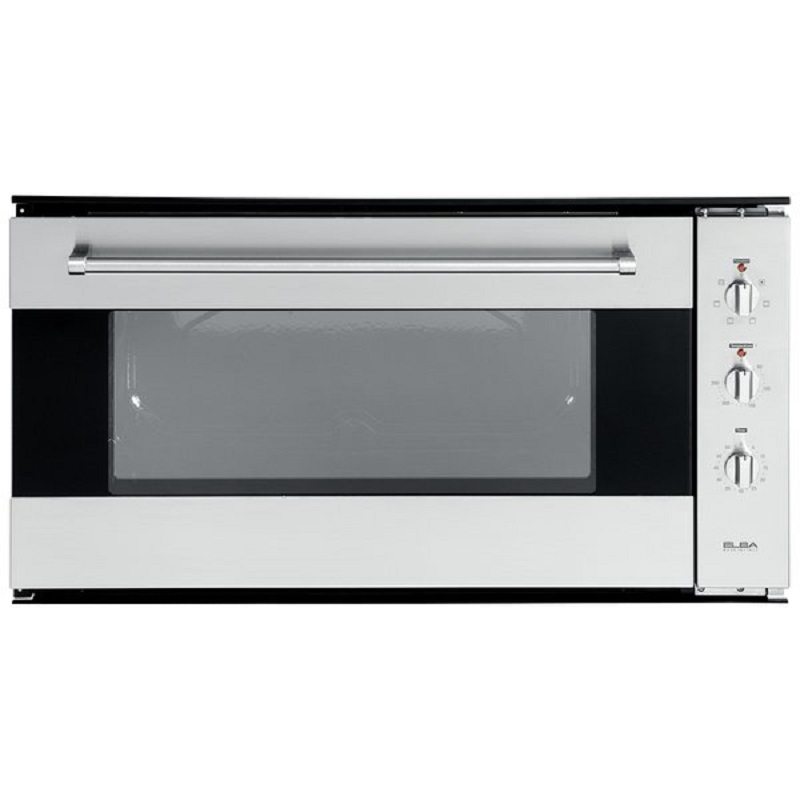 ELBA OVEN Built-in Electric Oven Size 90 cm, 6 Functions, Lighting, Cooling Fan, Grill, Italian Industry, Steel - 102-500X