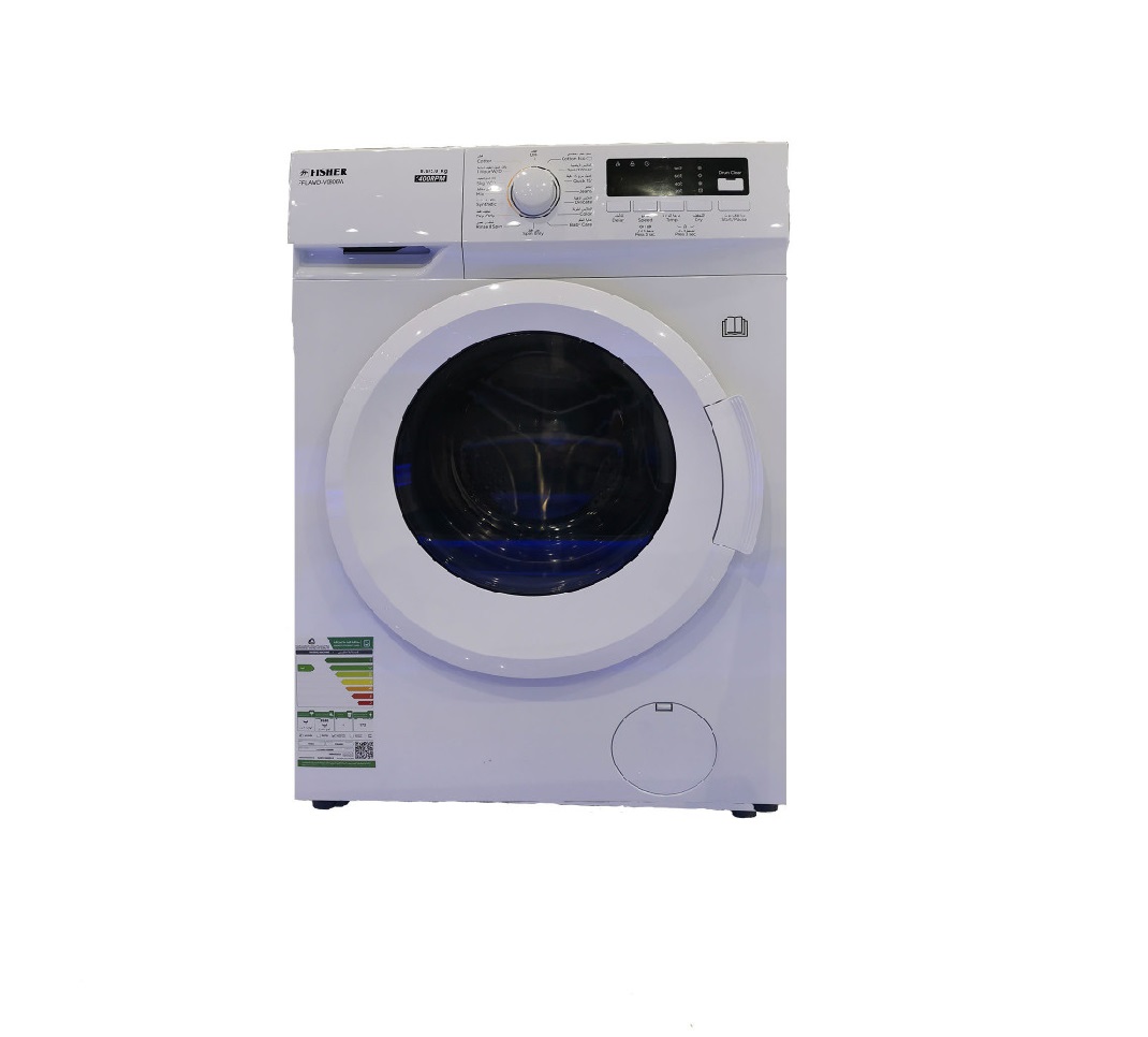 Fisher Automatic Washing Machine Top Load 8 KG, White - FFLAWD-V0806W
