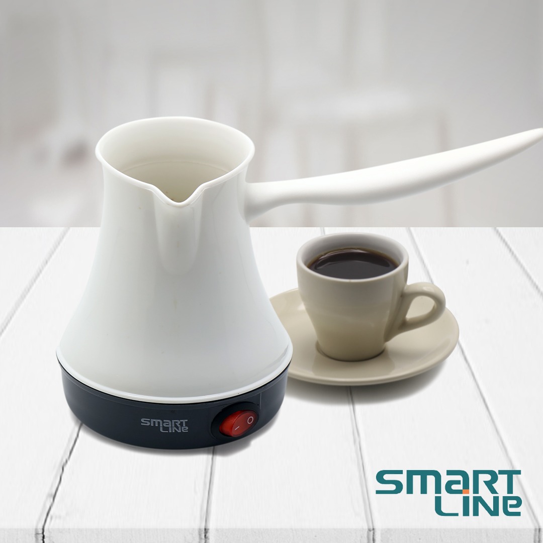SMART LINE Electric Coffee Kettle, 0.2 L, 600W, White - JLR-050C