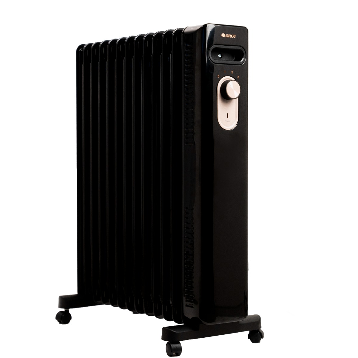 GREE Oil Heater 13 Fins, 2200W, Temperature Control Options, Black  - NDYWK22-22-13