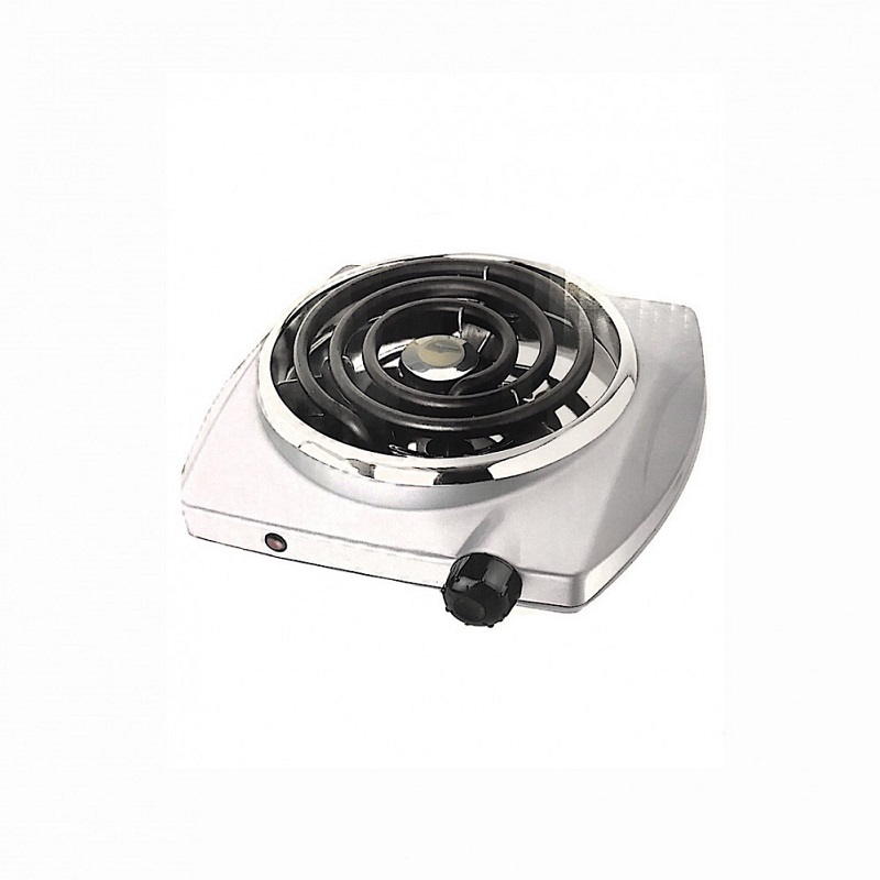 GTE Electric Hob Cooker 1 Hot Plate, 1500W, Steel - HP102-D6-ST