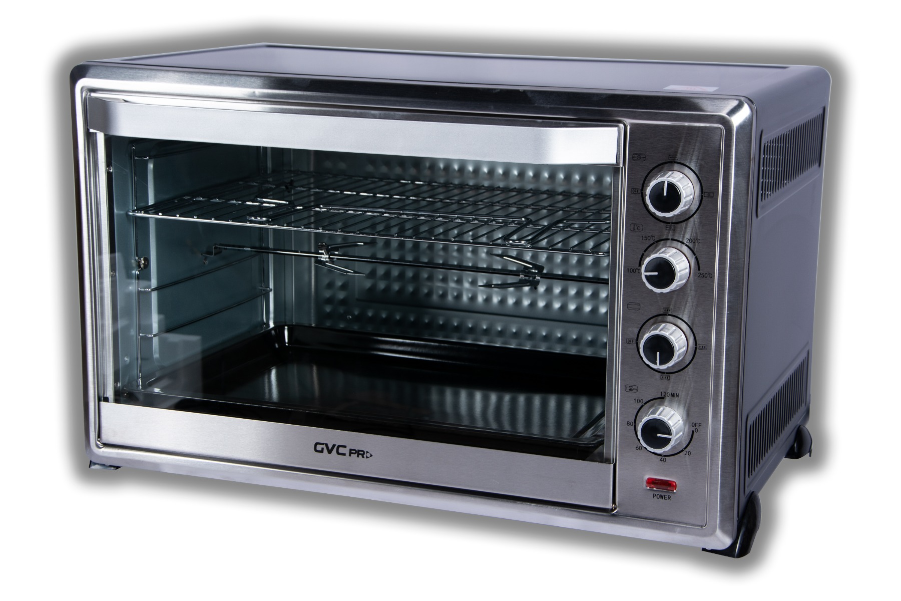 GVC Pro Electric Oven with convection Capacity 120L, Silver, BS Plug - GVOV-120