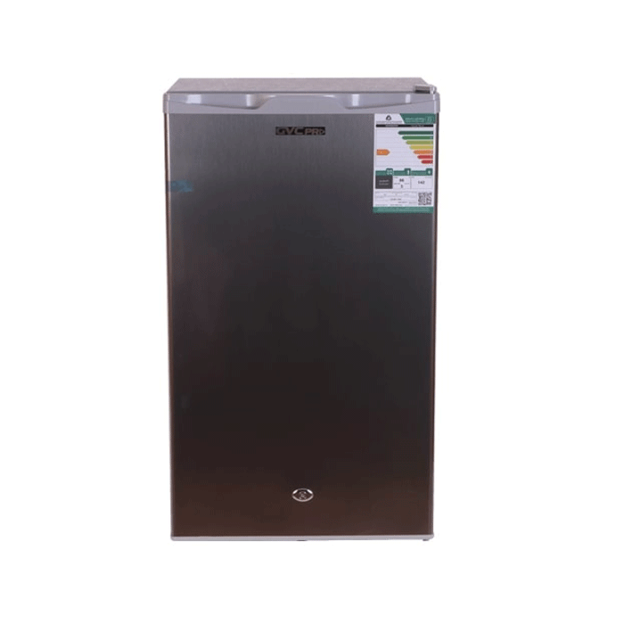 GVC Pro Single Door Refrigerator 3Cu.Ft ,86Ltr, Silver - GVCRF-140S 