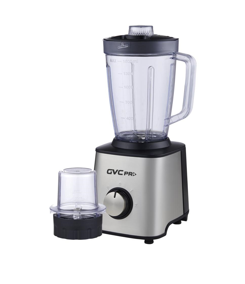 Gvc Pro Blender, 2 In 1, 600 W, 1.5 L With Grinder, Two Speeds, Silver, Gvcbl-570