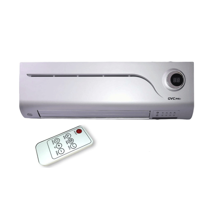 GVC Pro Wall Electric Heater with Remote, 2000 Watt, White, GVCHT-2500