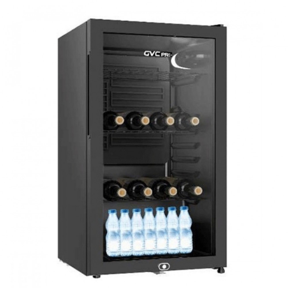  GVC Pro Glass Display Refrigerator, 70L, Black,  GVRG-125 