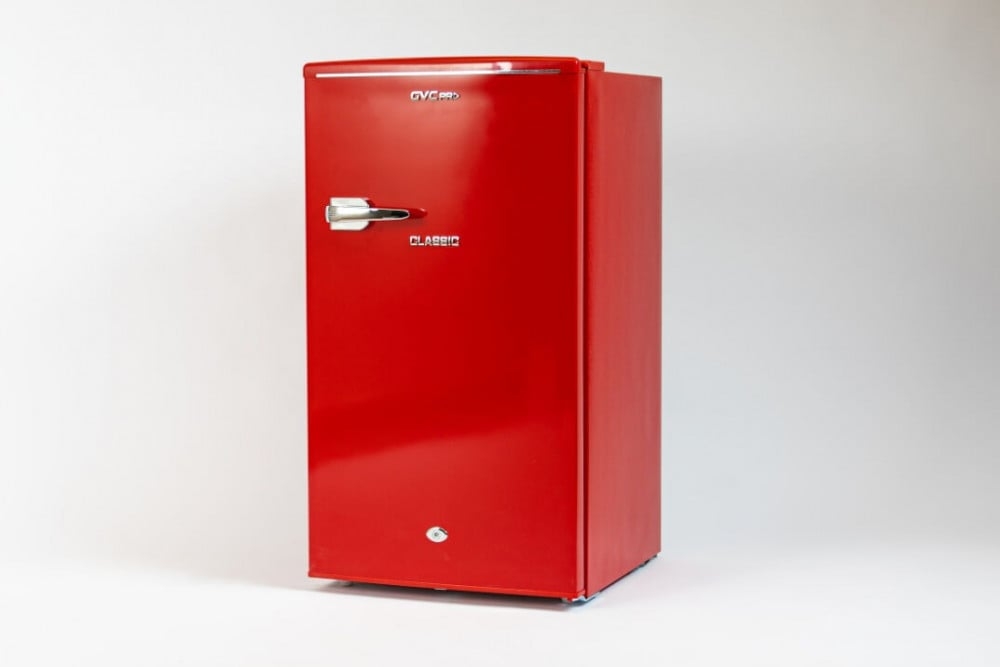 Gvc Pro Single Door Refrigerator, 3 Feet, 86 L, Red, Gvrg-129
