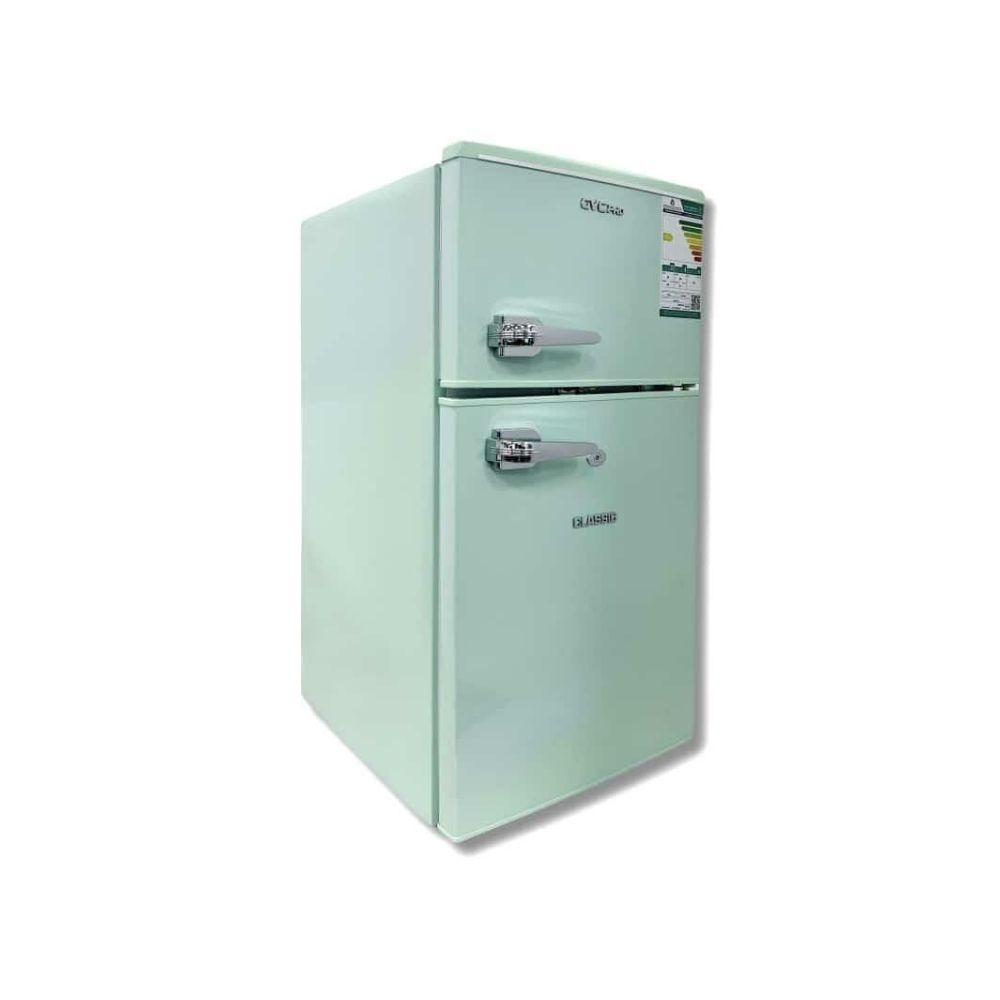 Gvc Pro Two-Door Refrigerator, 3 Feet, 85 L, Green, Gvrg-199