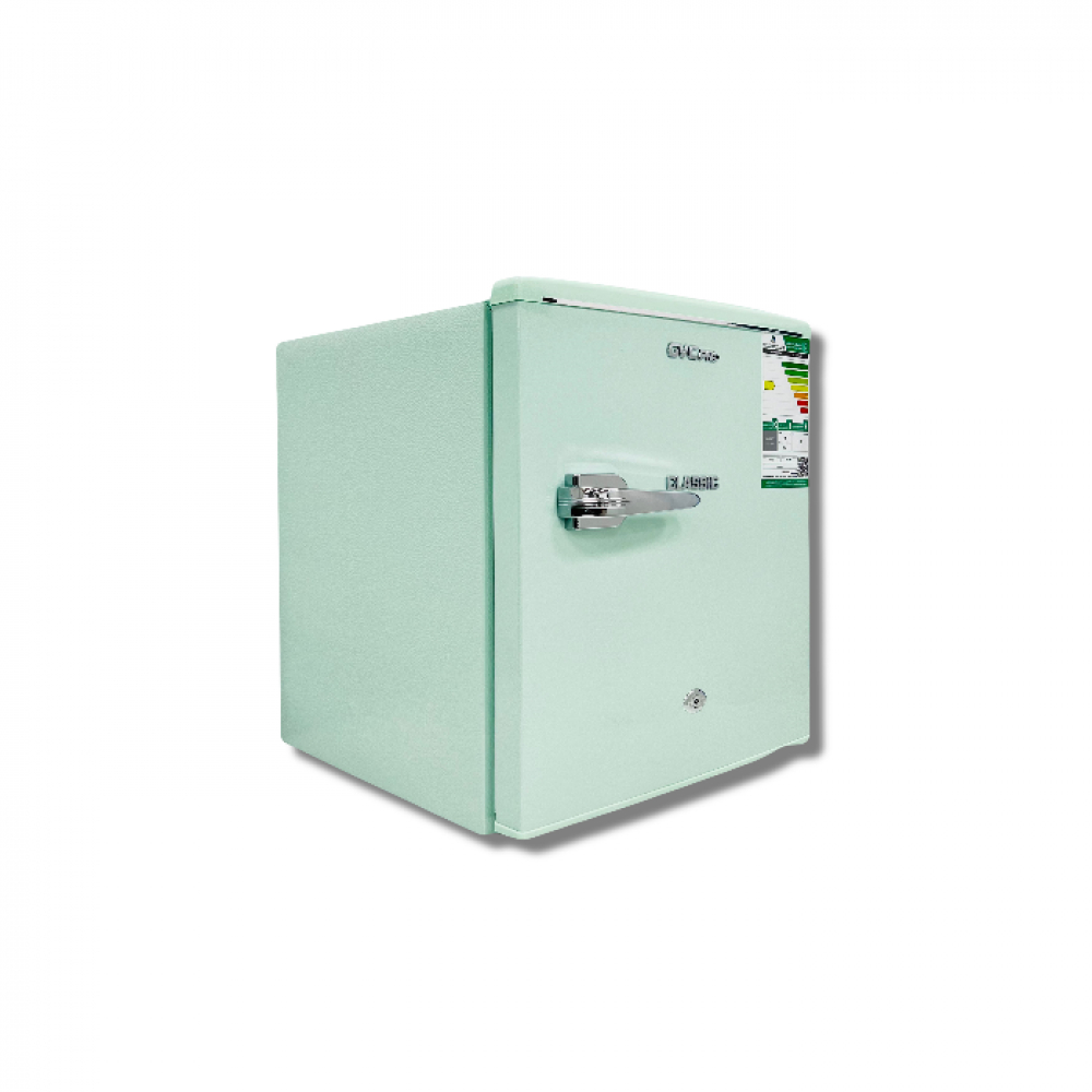 Gvc Pro Single Door Display Refrigerator, 1.7 Feet, 48 L, 2 Shelves, Small Freezer, Green, Gvrg-77