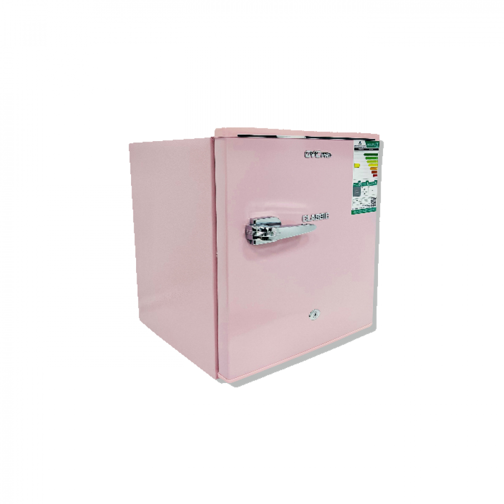 Gvc Pro Single Door Display Refrigerator, 1.7 Feet, 48 L, 2 Shelves, Small Freezer, Pink, Gvrg-77