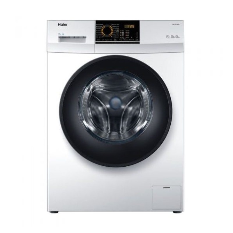HAIER Automatic Washing Machine Front Load, 75% Dry, 10 kg, 1400 cycles, Inverter, White - HW100-BP14829