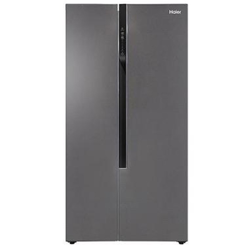 Haier refrigerator 2 door Side by Side 19.8 feet, 560 Liter, inverter, No frost, Chinese Industry, silver - HRF-718DS