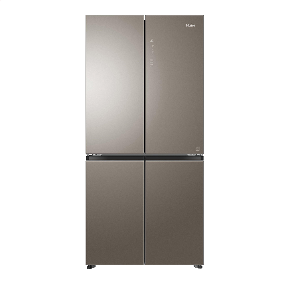 Haier Refrigerator 4-Door,15.5 Cu.Ft./440 Ltrs, Inverter Compressor, Brown - HRF-500WG