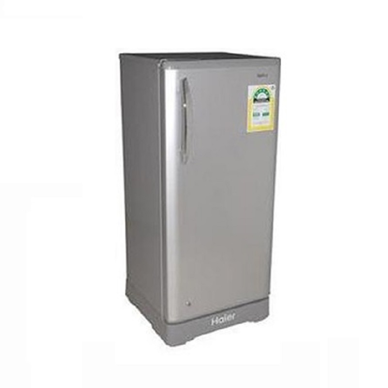 Haier Refrigerator Single Door, 5.5 Feet, 155 Liter, Silver - HR-188NS-2