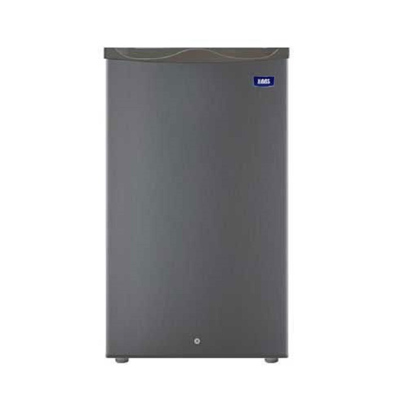HAAS Mini Bar Refrigerator, 3.2 Cu.ft, Mixed Materials, Silver - HRK105S
