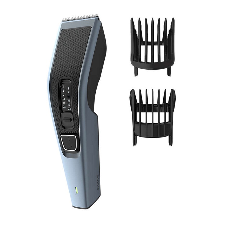 PHILIPS Shaver Hair Clipper, Stainless Steel Blades, 13 Length Settings, With Beard Comb, Wireless Use 75 Minutes - HC3530/13