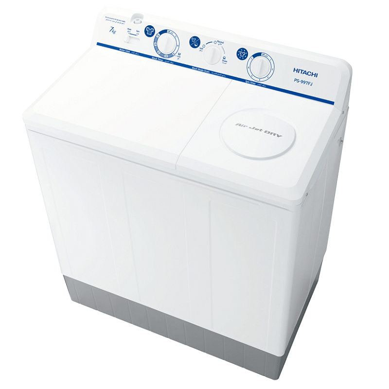 HITACHI Twin Tub Washing Machine 7 Kg - PS-997FJ - Swsg