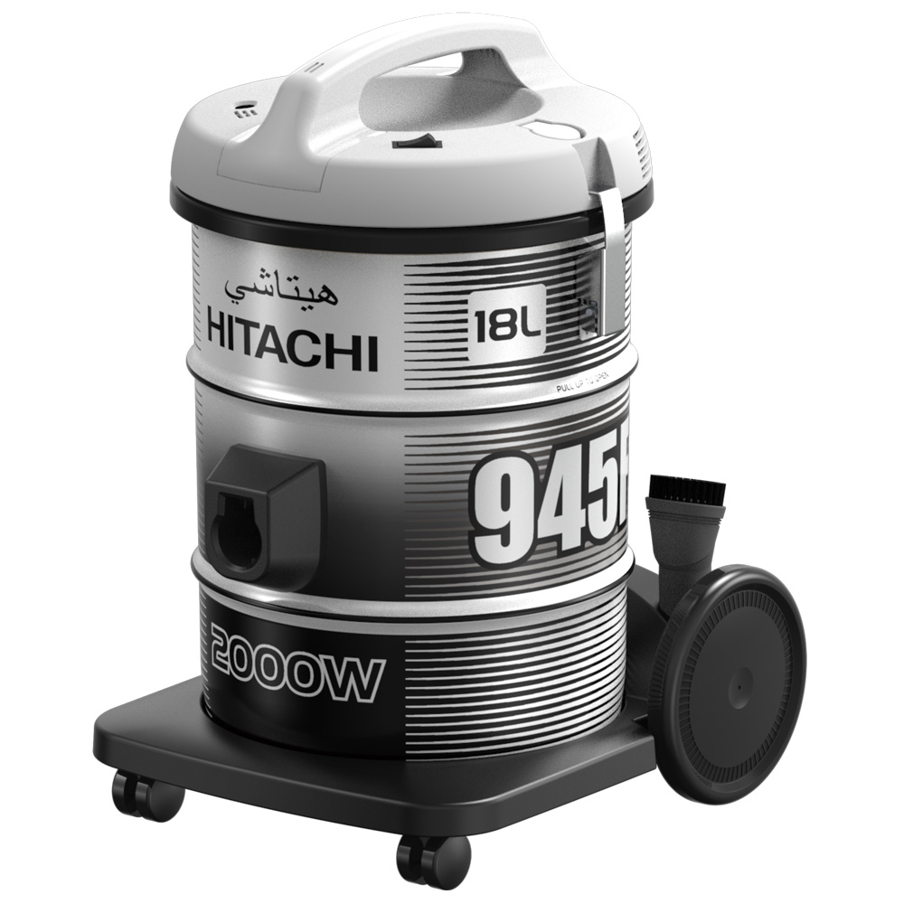 Hitachi Vacuum Cleaner 18L, 2000W ,Black - CV-945F SS220 PG