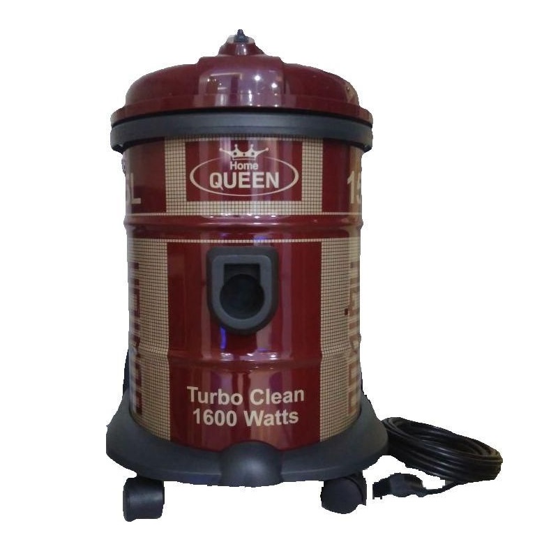 HOME QUEEN Drum Vacuum Cleaner 1600W, 15 Liter, Red - HQ160.22
