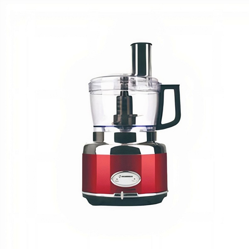 HOMMER Multi Speed Food Processor With One Click Function, Ice Crusher Function, Blender 1.75 Liter 600 Watt Motor, 1.2 Liter Bowl, Red - HSA239-03