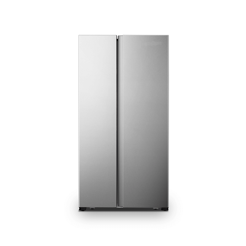 HOMMER Side by Side Refrigerator 17.9 Feet, 509 Liters, Silver - HSA402-14