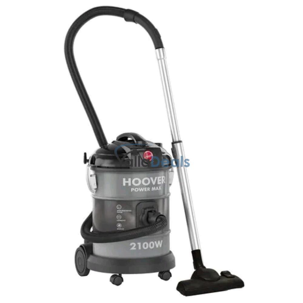 Hoover Drum Vacuum Cleaner 2100W, 20L, Wire 9m, Silver - HT87-T2-ME