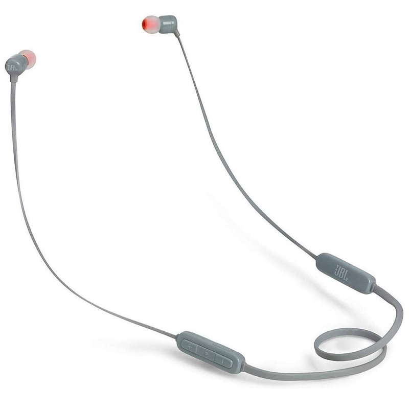 JBL Ear Headphones, Bluetooth, Wireless, Gray - JBLT110BTGRY