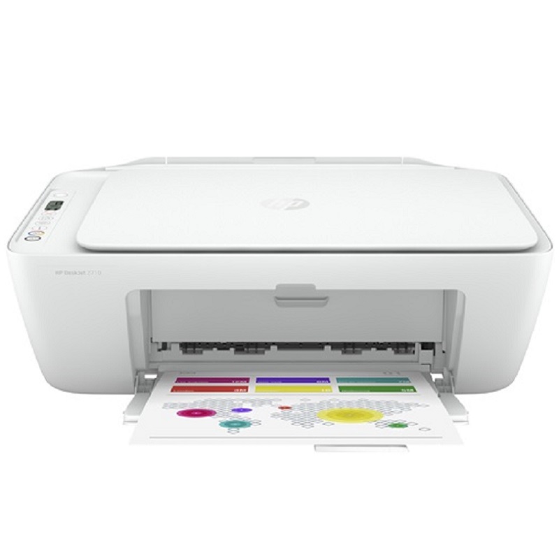 HP DeskJet WI-FI All-in-One Printer, Print/ Copy/ Scan, White - DJ 2710
