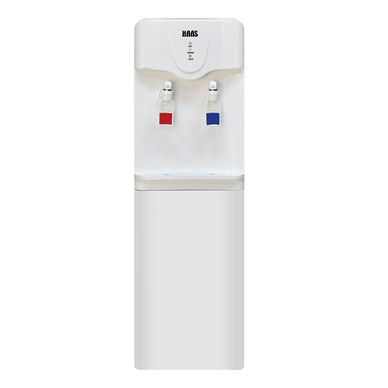 HAAS Stand Water Dispenser 2 Taps Hot/ Cold, White - HWD835SL