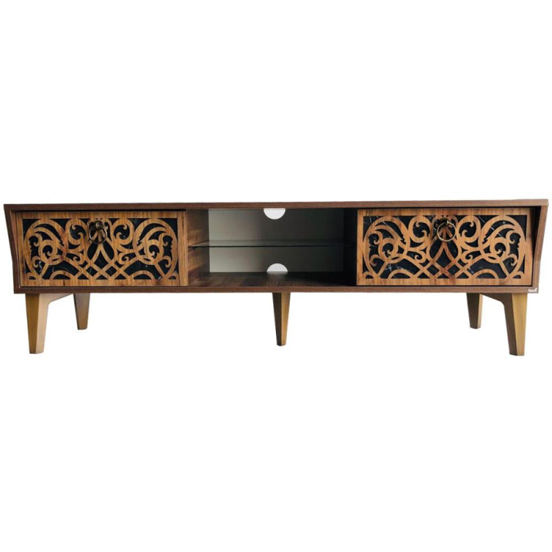 Screen table Size 160cm, Screen Size 50 Up to 70 Inch, Walnut - CRL48-160