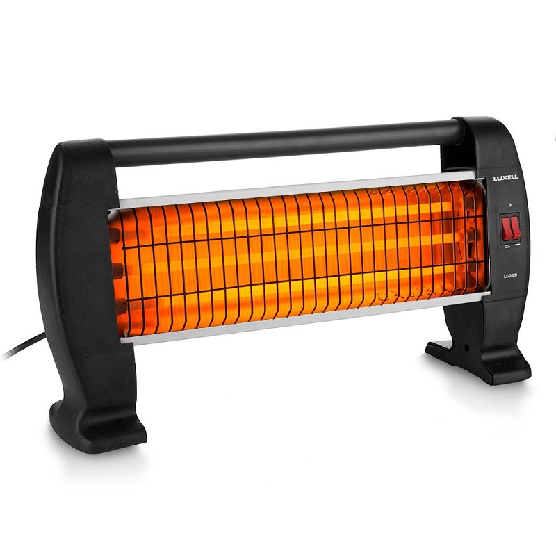 Luxell Electric Heater 1500W, 3 Candles, Black - LX-2820
