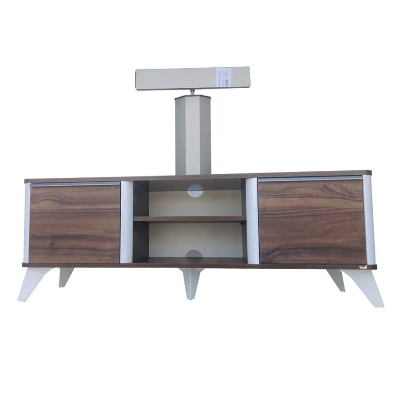Screen table Size 140cm With Stand, Screen Size 50 Up to 65 Inch, Walnut - CR45-140