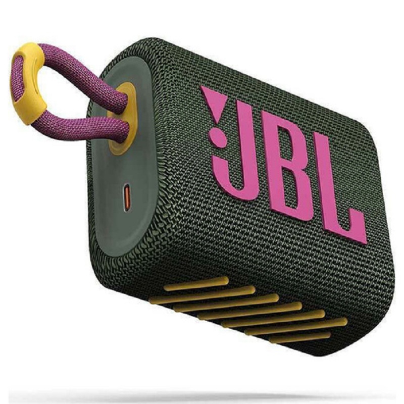 JBL GO3 Portable Bluetooth Speaker - JBLGO3GRN - Swsg