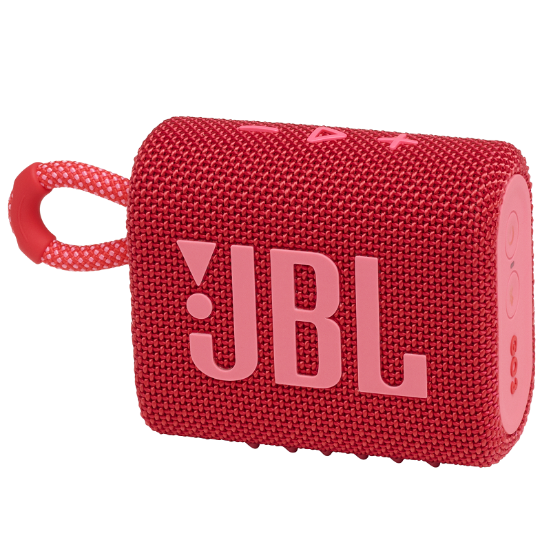 سماعة جي بي ال جو 3 بلوتوث متنقلة، احمر - JBLGO3RED