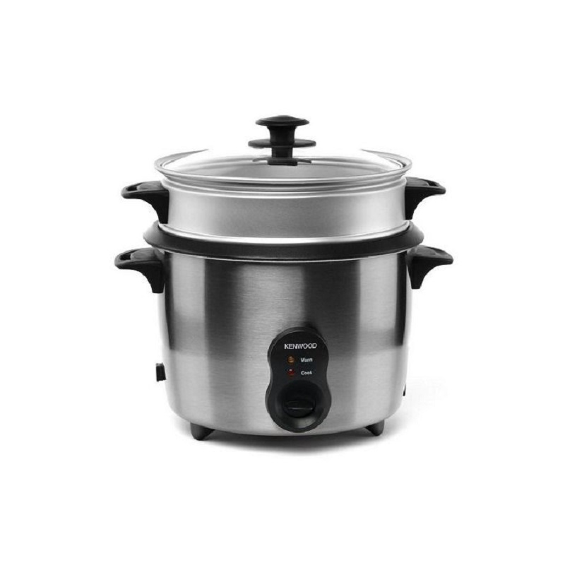 KENWOOD Rice Cooker 1.8 L, 700W, 3 Cups, Steam Basket, Gray - OWRCM43.A0SS