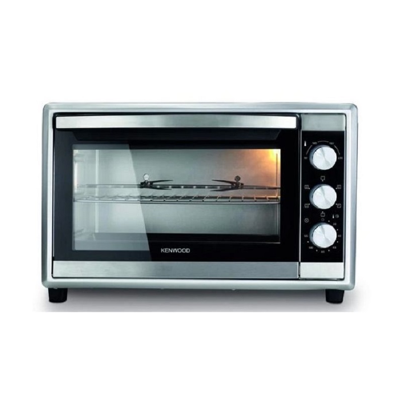 KENWOOD Electric Oven 70 Liter, 2200W, Grill with Fan, Interior Lighting, Double Glass, Gray - OWMOM70.000SS