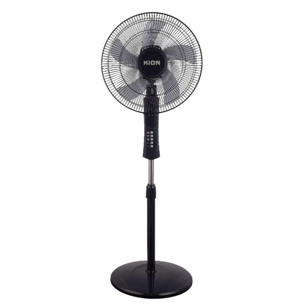 Kion Stand Fan, 60 W, 30 Rpm - Remote, Black, Khd/606