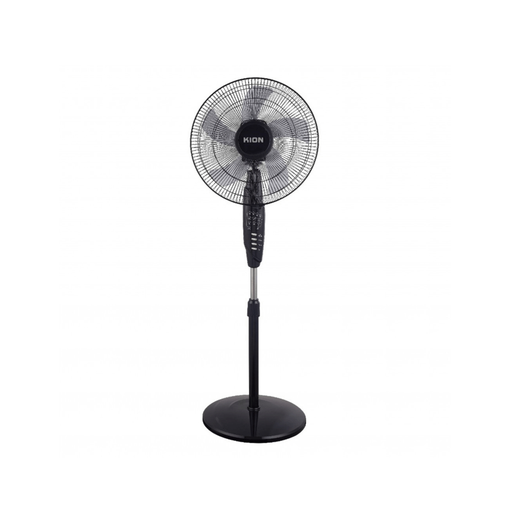 Kion Stand Fan, 60 W, 30 Rpm - Remote, Black, Khd/608