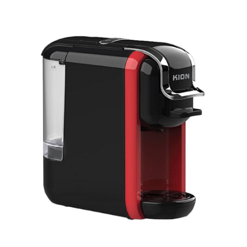 KION Coffee Maker 19 Bar Pump, Transparent Removable Water Tank, Water Capacity: 0.6 Liter, 1450 Watt, Red - KHD/501R