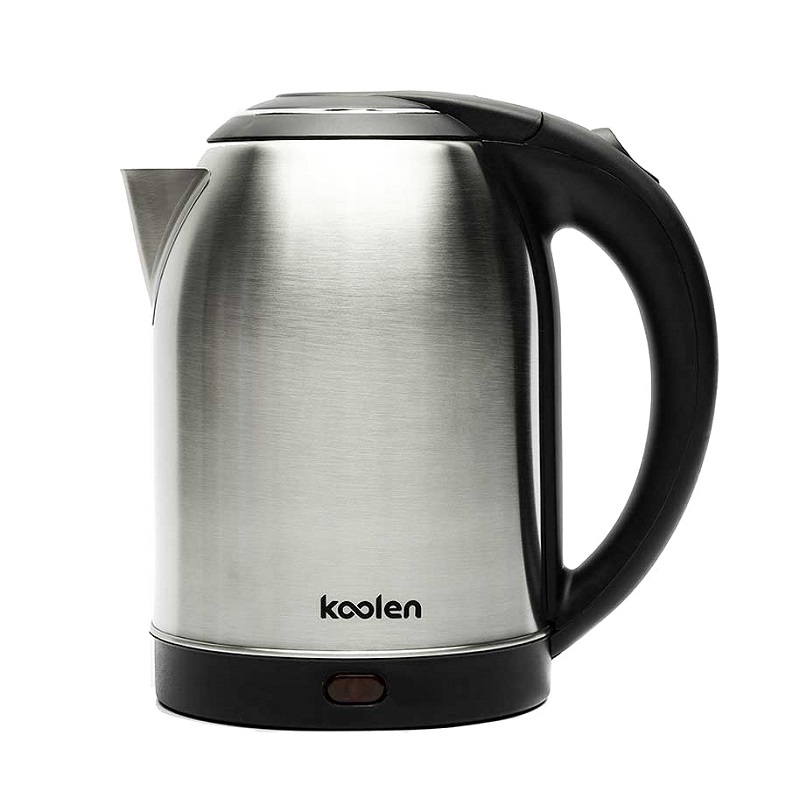 KOOLEN Kettel 2 liters, from 1850W to 2200W, the possibility of rotating the base 360 degrees right and left, steel - 800102009