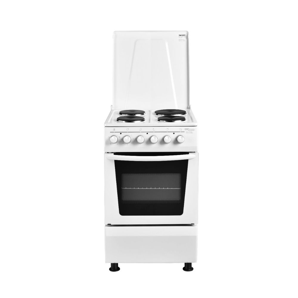 Super General Electric Cooker 50*50cm, with 4 Hot Plates, White - KSGC5041BS