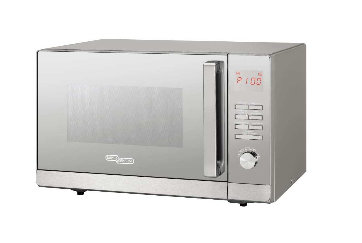 Super General Microwave Grill 42L, 1100W-1200W, Silver - KSGMM942G
