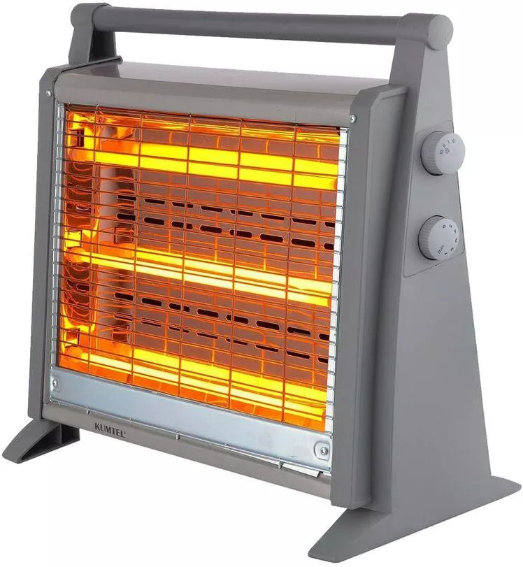 KUMTEL Electric Heater 1800W - Three Heating Tubes, Heating Power Control Switch with Temperature Control Function - SLX2831