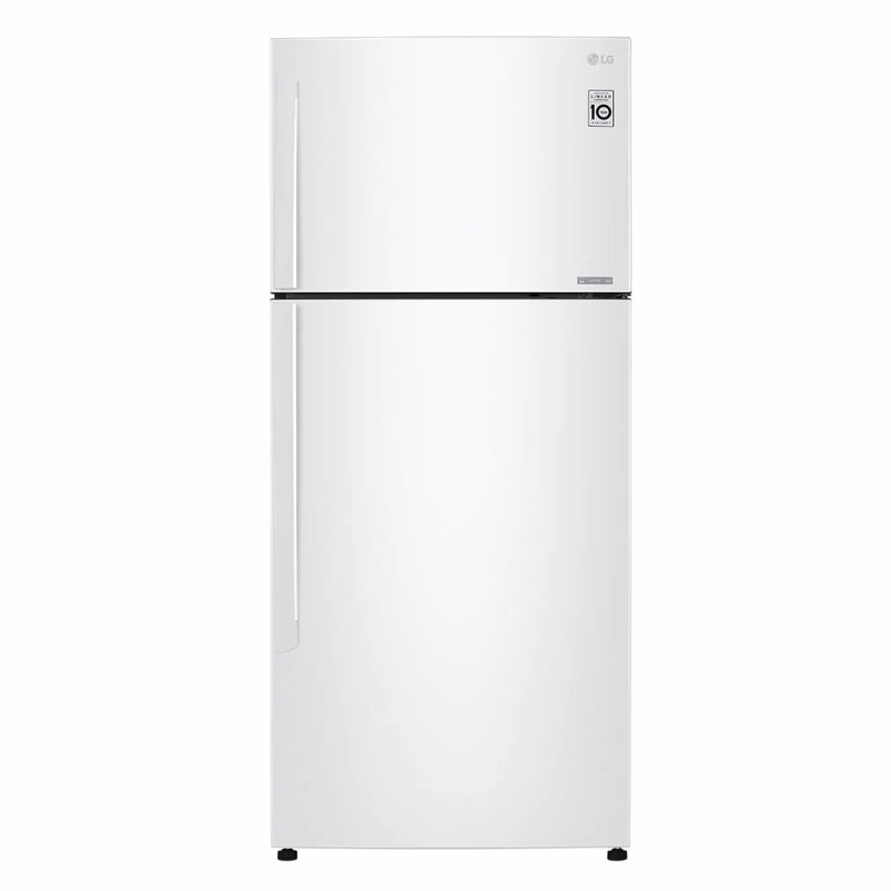 LG Refrigerator Two Door, 18 Ft, 509 L, White - LT19CBBWLN 