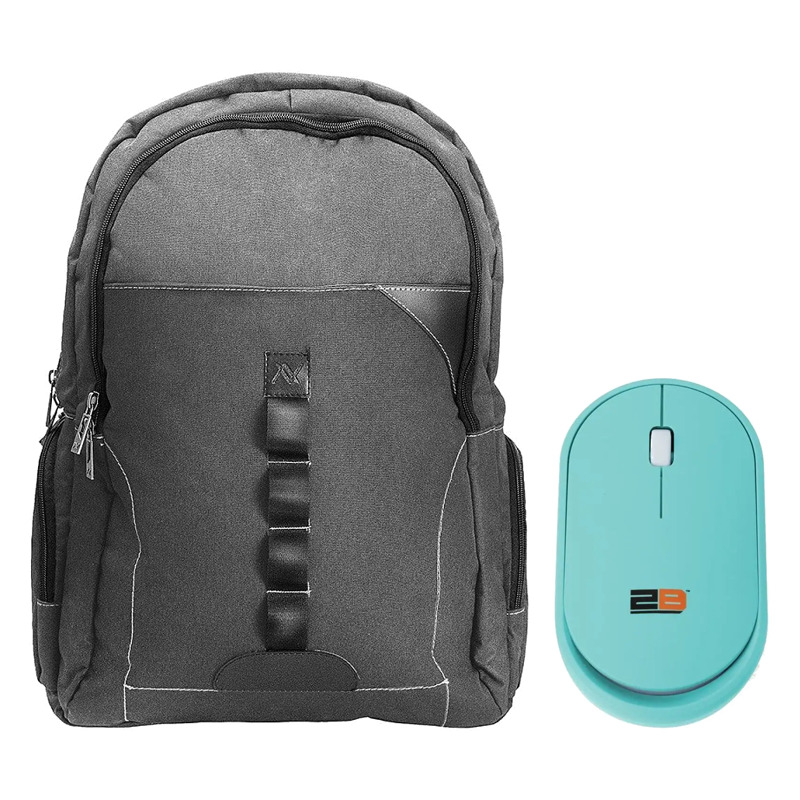 L'avvento Business Style Laptop Bag Backpack+ 2B Bluetooth Mouse with Chargeable Battery - BG-75-4 + MO-18-L