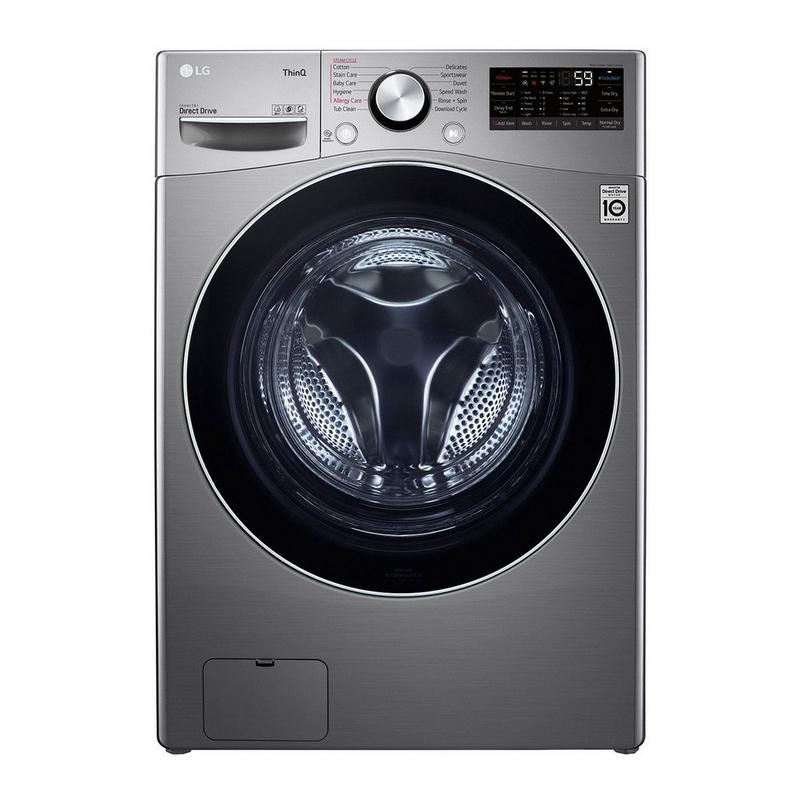 LG Front Load Washer/100% Dryer,Wifi, 13/7 Kg, Stone Silver,WS1308XMT 
