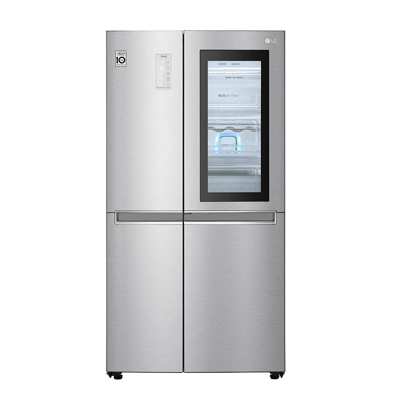 LG Refrigerator Side by Side Two door, 28.1 feet, 797 L, Multi Air Flow,Hygiene Fresh, Steel - LS312VBVLN