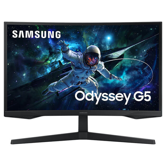Samsung 32" Odyssey G5 G55C QHD 165Hz Curved Gaming Monitor, LS32CG552EMXUE
