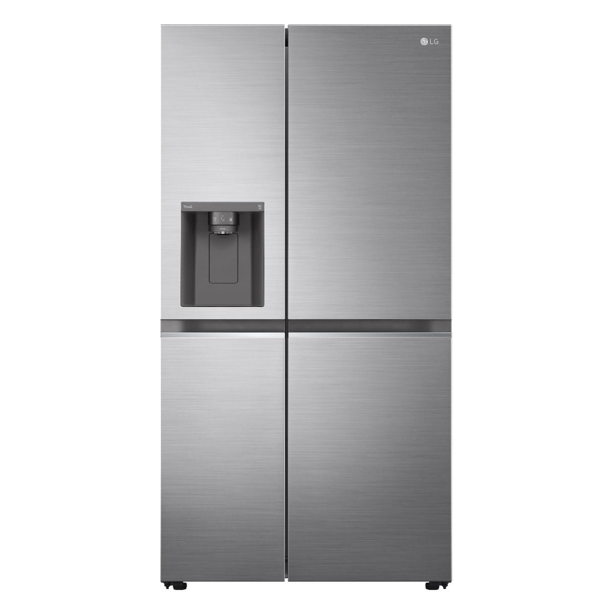 LG Side by Side refrigerator, 26.7 feet, 756 L, Linear compressor, ice maker, silver - LS32NBDSLV