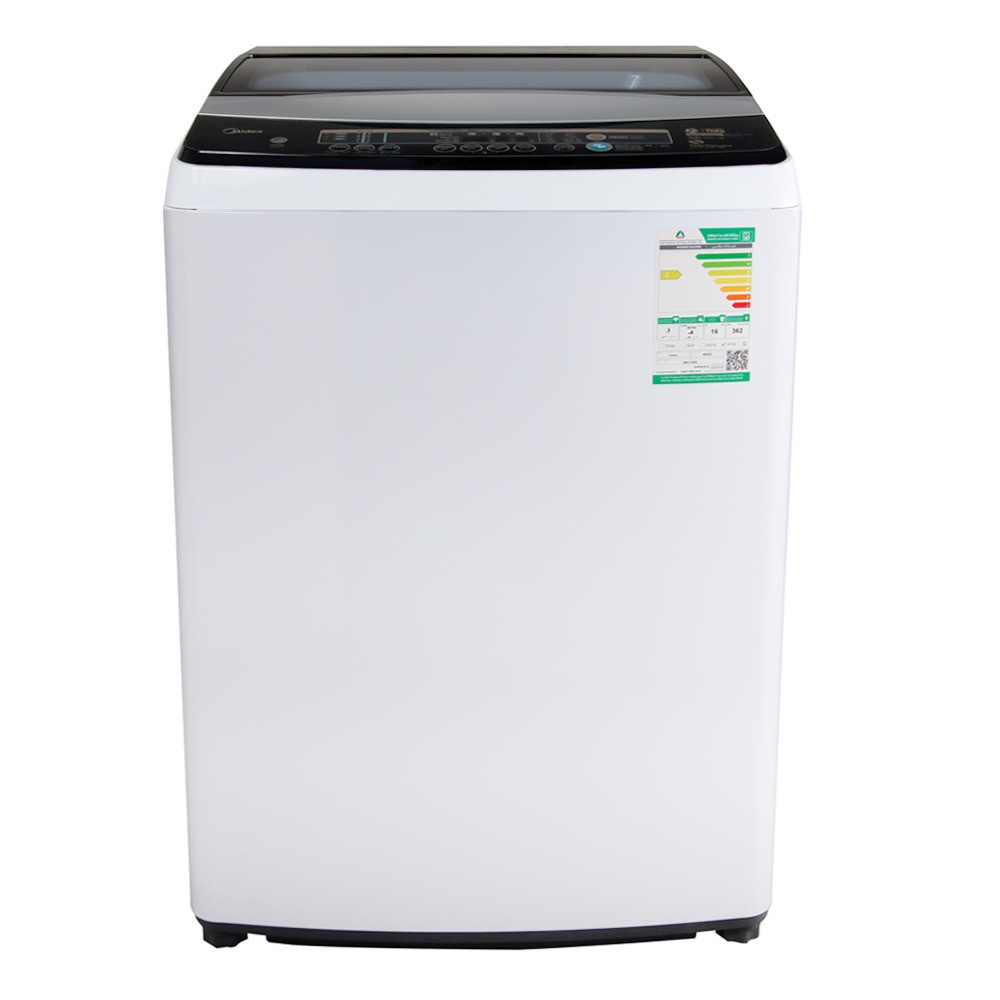 Midea Top Load Automatic Washing Machine, 16 kg, 8 Programs, White - MAC160N 